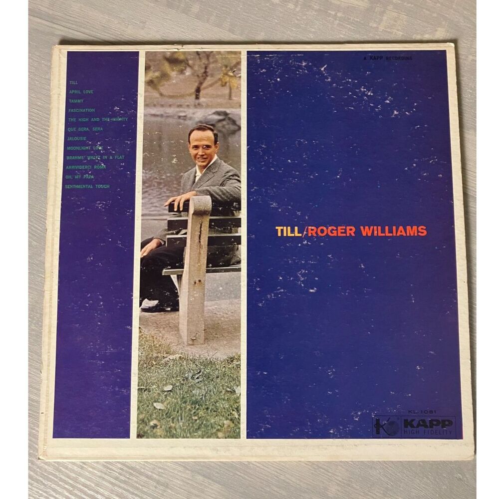 Roger Williams "Till" vinyl - 1958